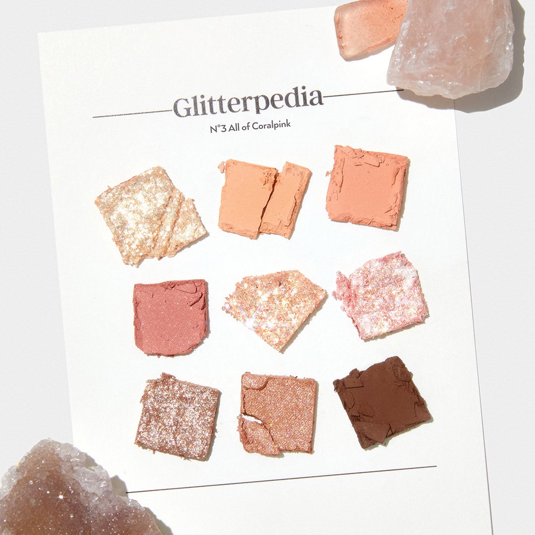 UNLEASHIA Glitterpedia Eye Palette 6.6g #N°3 All Of Coral Pink