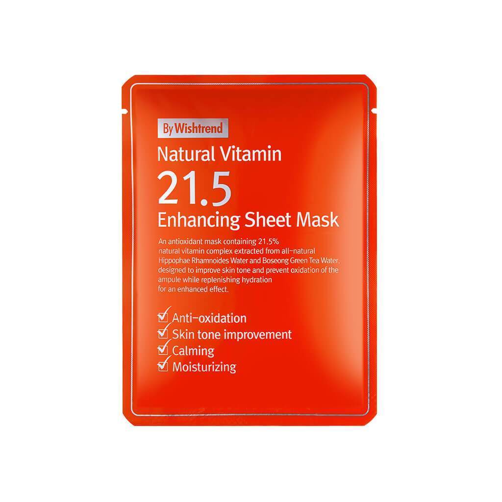 [By Wishtrend] Natural Vitamin 21.5 Enhancing Sheet Mask 23ml