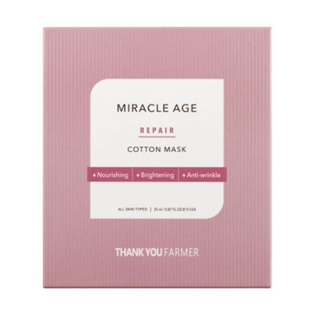 [THANK YOU FARMER] Miracle Age Repair Cotton Mask 25ml X 5ea