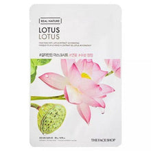 Load image into Gallery viewer, THE FACE SHOP Real Nature Face Mask #Lotus (20g X 10ea)
