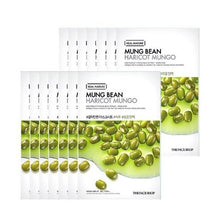 Load image into Gallery viewer, THE FACE SHOP REAL NATURE Face Mask #Mung Bean (20g X 10ea)

