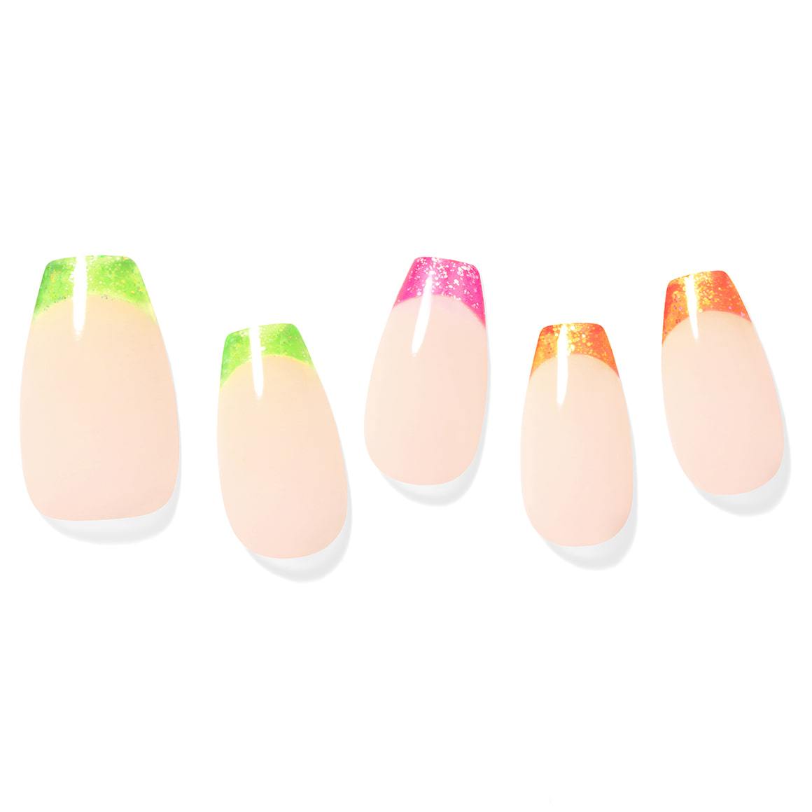 [DASHING DIVA] MAGIC PRESS DESIGN 30 Tips #Glitter Neon Chic French
