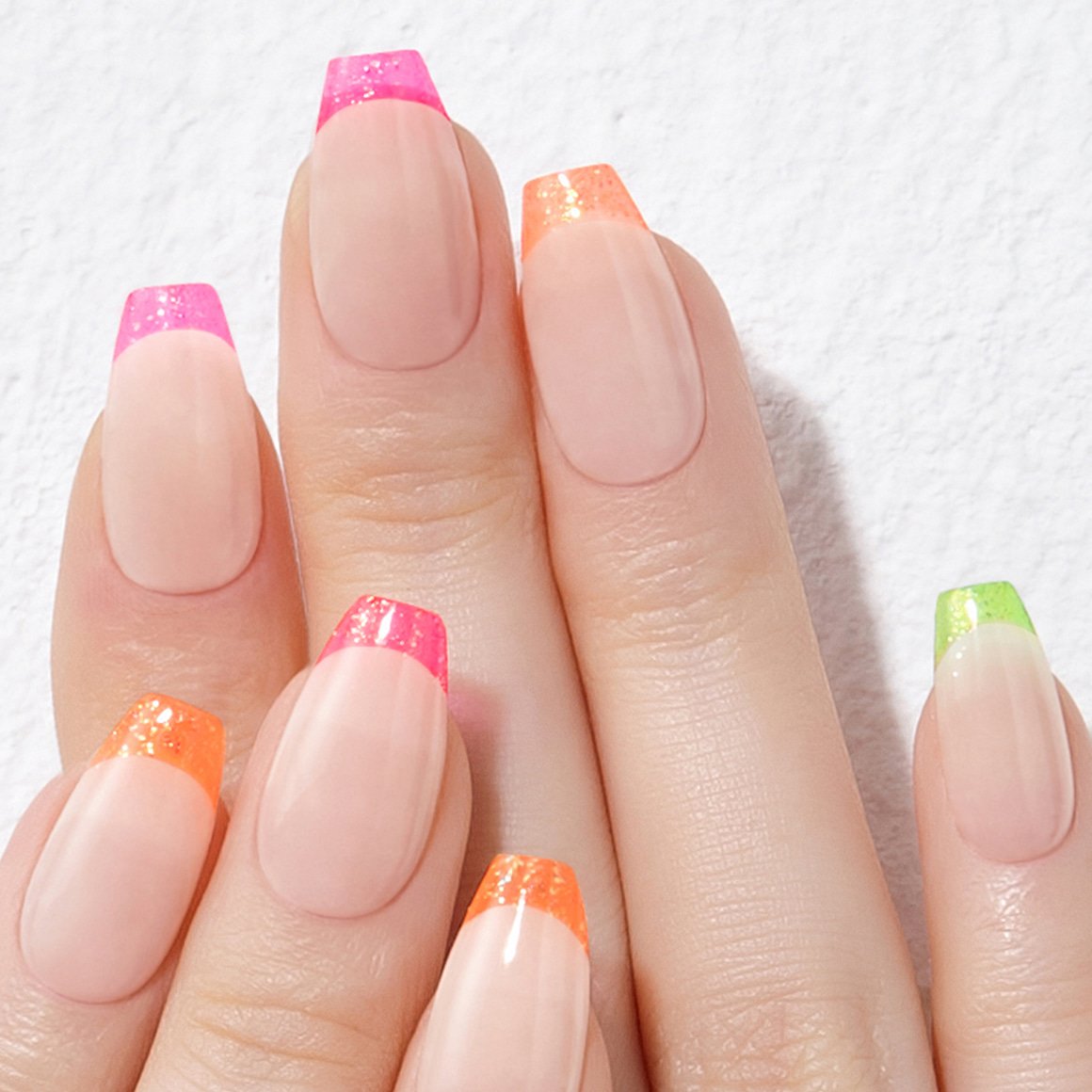 [DASHING DIVA] MAGIC PRESS DESIGN 30 Tips #Glitter Neon Chic French