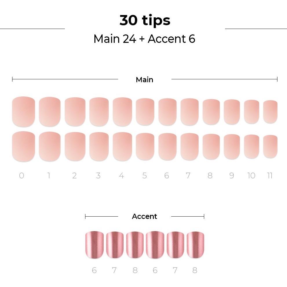 [DASHING DIVA] MAGIC PRESS DESIGN 30 Tips #Milky Pink Metal