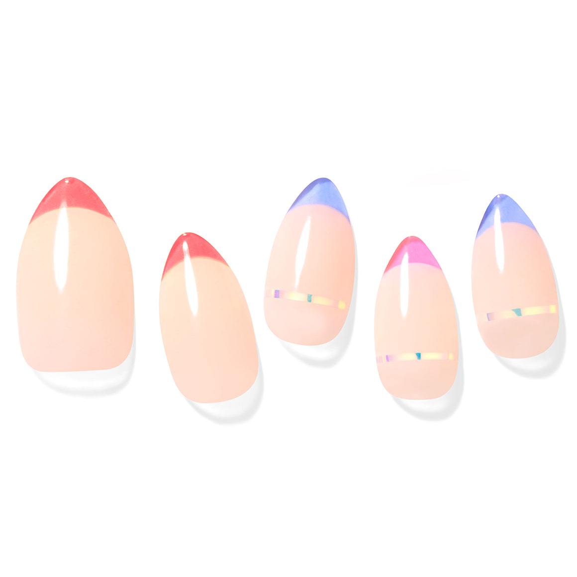 [DASHING DIVA] MAGIC PRESS DESIGN 30 Tips #Neon Edge French