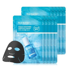Load image into Gallery viewer, [Real Barrier] Aqua Soothing Ampoule Mask Sheet 28ml X 10ea
