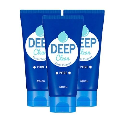 A'pieu Deep Clean Foam Cleanser - Pore 130ml X 3ea