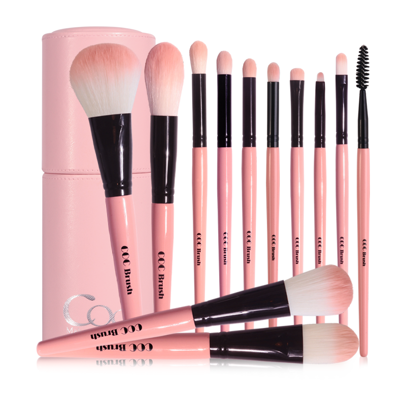 CORINGCO COTTON CANDY MAKE UP 12P BRUSH SET