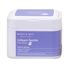 Load image into Gallery viewer, [MARY &amp; MAY] Collagen Peptide Vital Mask Sheets 30 Sheets
