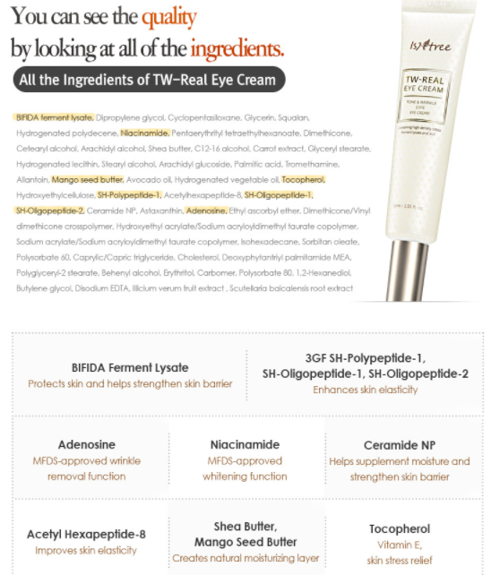 Isntree TW-Real Eye Cream 30ml